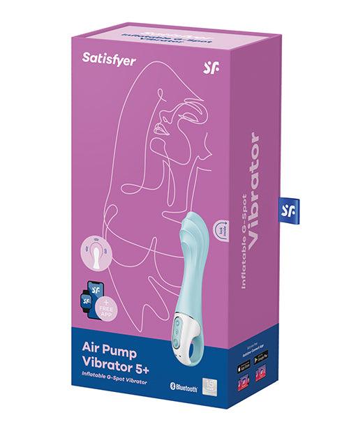 Satisfyer Air Pump Vibrator 5+ - Blue - SEXYEONE