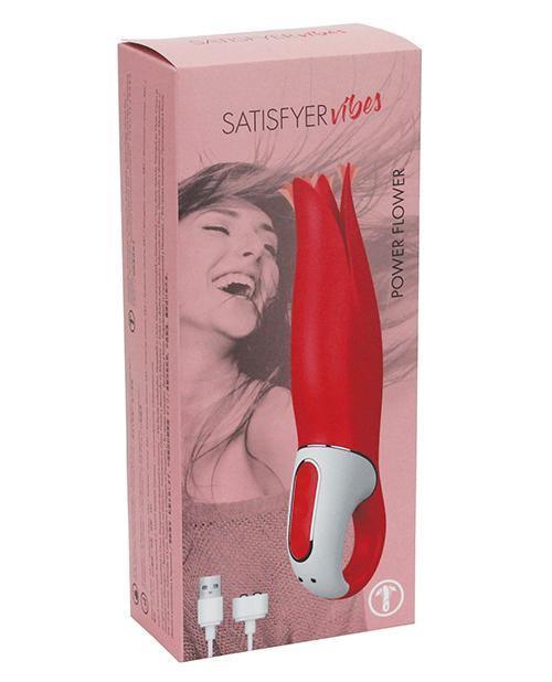 image of product,Satisfyer Vibes Power Flower - Red - SEXYEONE
