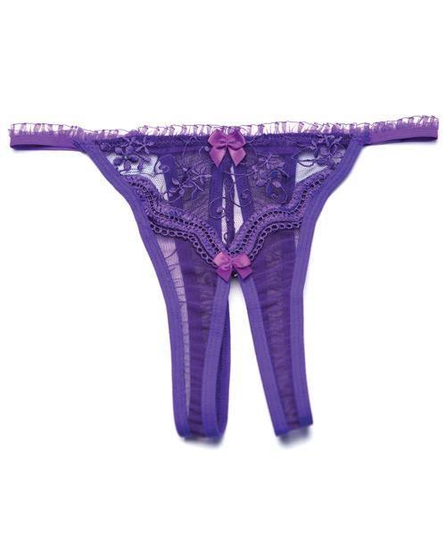 product image, Scalloped Embroidery Crotchless Panty - SEXYEONE