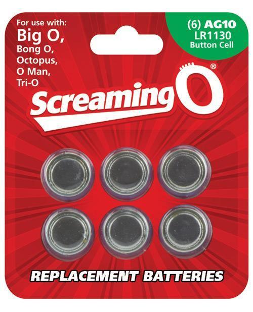 product image, Screaming O Ag10 Batteries - Sheet Of 6 (bigo ,octo, Bongo,trio,oman,bango) - SEXYEONE