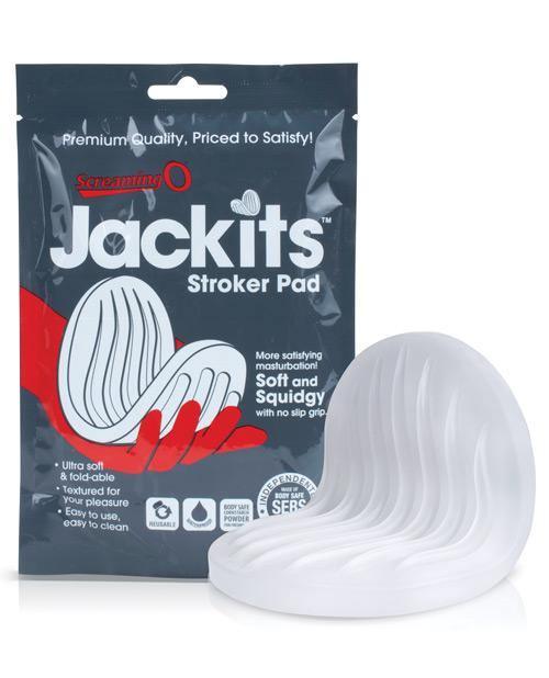 image of product,Screaming O Jackits Stroker Pad - Clear - SEXYEONE