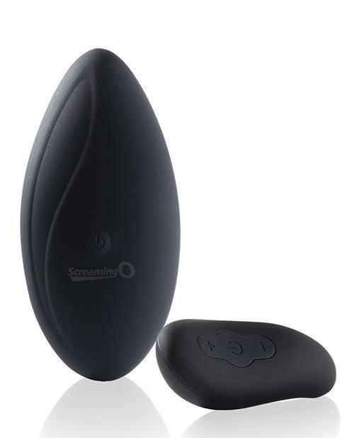 image of product,Screaming O My Secret Premium Ergonomic Remote Panty Set - Black - SEXYEONE