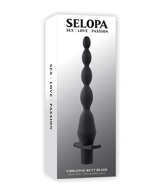 product image, Selopa Vibrating Butt Beads - Black - SEXYEONE