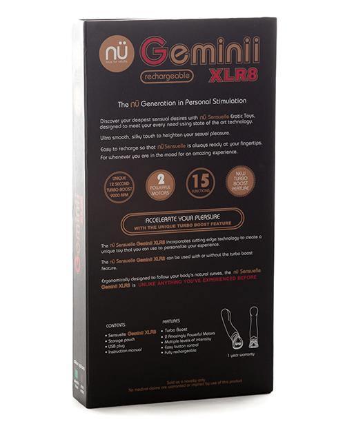image of product,Sensuelle Geminii Xlr8 Turbo Boost G Spot - SEXYEONE