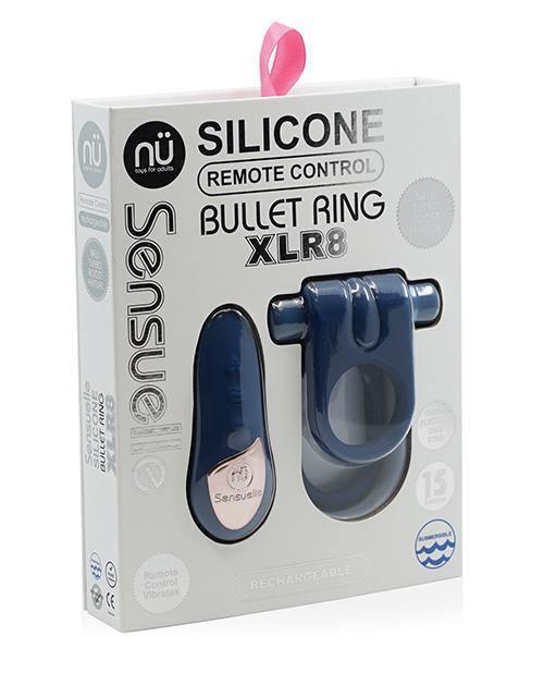 image of product,Sensuelle Silicone Remote Control Xlr8 Turbo Boost Cock Ring - SEXYEONE