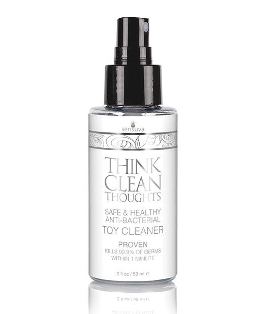 product image, Sensuva Think Clean Thoughts Anti Bacterial Toy Cleaner - 2 oz Bottle - SEXYEONE