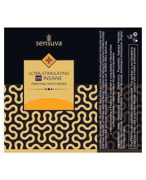 image of product,Sensuva Ultra Stimulating On Insane Personal Moisturizer - 1.93 Oz Butter Rum - SEXYEONE