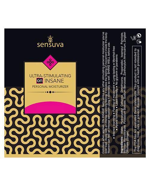image of product,Sensuva Ultra Stimulating On Insane Personal Moisturizer - 4.23 Oz Unscented - SEXYEONE