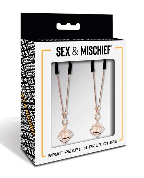 product image, Sex & Mischief Brat Pearl Nipple Clips - SEXYEONE