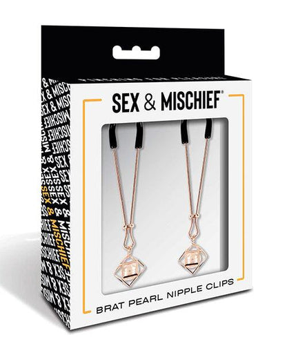 Sex & Mischief Brat Pearl Nipple Clips - SEXYEONE