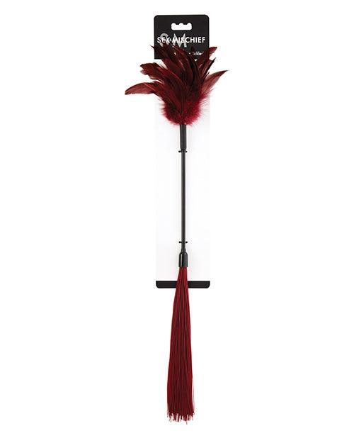 product image, Sex & Mischief Enchanted Feather Tickler - Burgundy - SEXYEONE