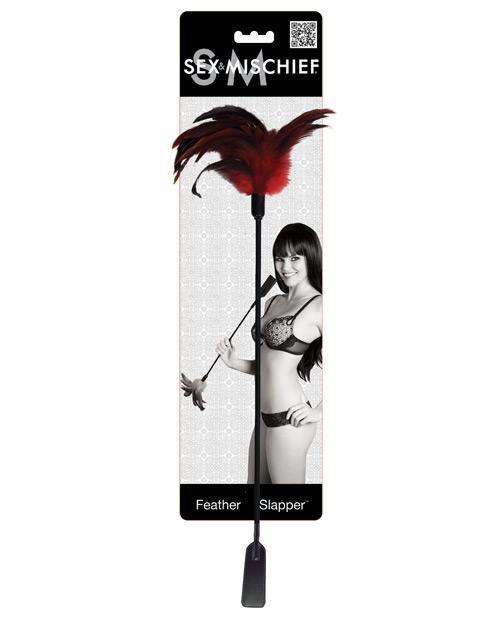 product image, Sex & Mischief Feather Slapper - Red-black Feathers - SEXYEONE
