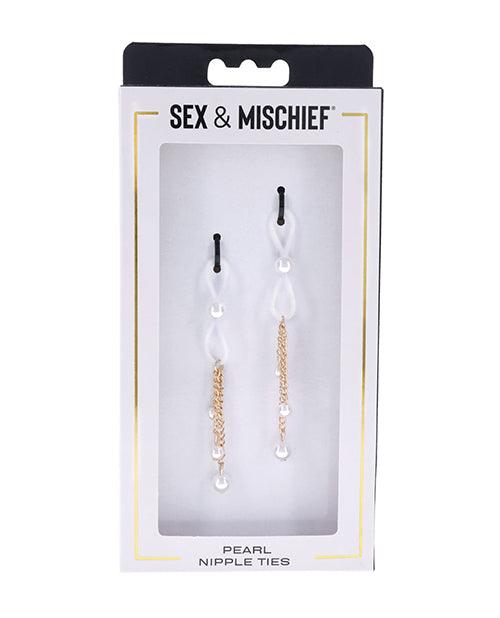 product image, Sex & Mischief Pearl Nipple Ties - SEXYEONE