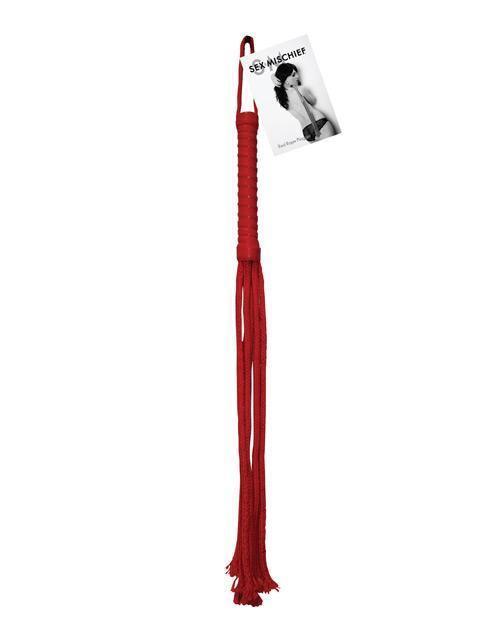 Sex & Mischief Rope Flogger - Red - SEXYEONE