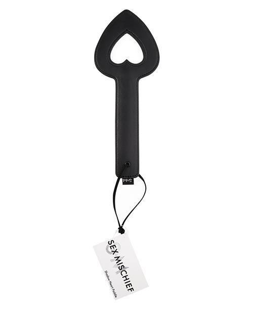 product image, Sex & Mischief Shadow Heart Paddle - Black - SEXYEONE