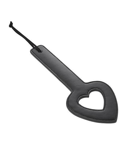 image of product,Sex & Mischief Shadow Heart Paddle - Black - SEXYEONE