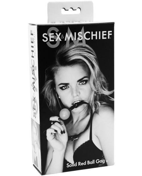 product image, Sex & Mischief Solid Red Ball Gag - SEXYEONE