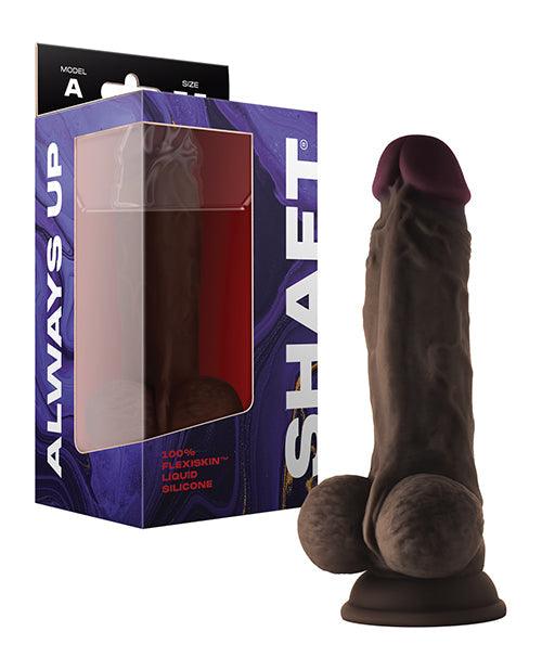 image of product,Shaft Model A Flexskin Liquid Silicone 7.5" Dong W/balls - SEXYEONE