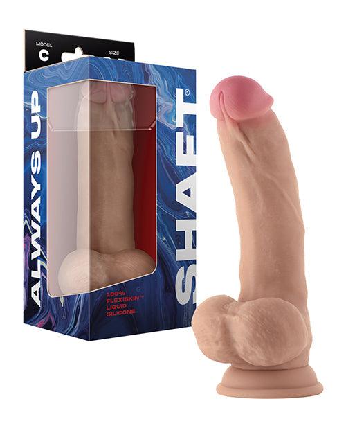 product image, Shaft Model C Flexskin Liquid Silicone 8.5" Curved Dong W/balls - SEXYEONE