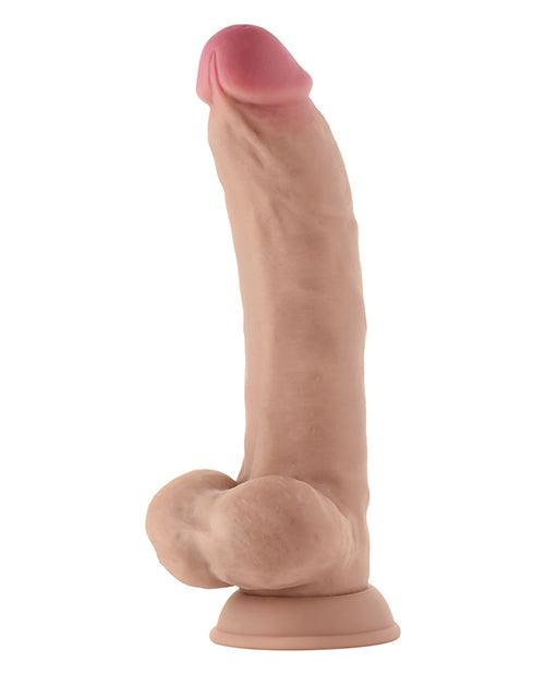 product image,Shaft Model C Flexskin Liquid Silicone 9.5" Curved Dong W/balls - SEXYEONE