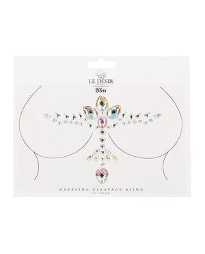 Shots Bliss Dazzling Cleavage Bling Sticker O/s - SEXYEONE