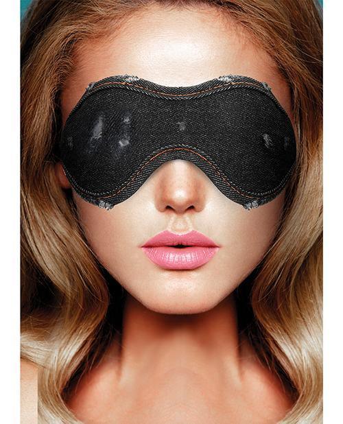 image of product,Shots Denim Eye Mask - SEXYEONE