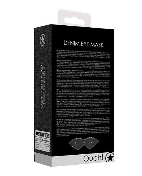 image of product,Shots Denim Eye Mask - SEXYEONE