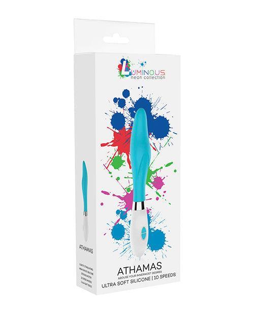 product image, Shots Luminous Athamas Silicone 10 Speed Vibrator - Turquoise - SEXYEONE