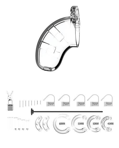 image of product,Shots Man Cage W/silicone Urethral Sounding - SEXYEONE