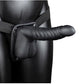 Shots Ouch 8" Ribbed Hollow Strap On W/balls - SEXYEONE