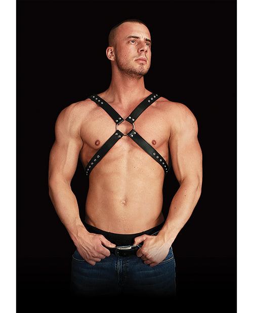 Shots Ouch Adonis High Halter - Black - SEXYEONE