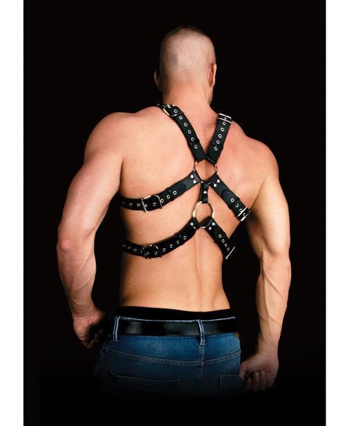 product image,Shots Ouch Andreas Masculine Masterpiece Body Harness - Black - SEXYEONE