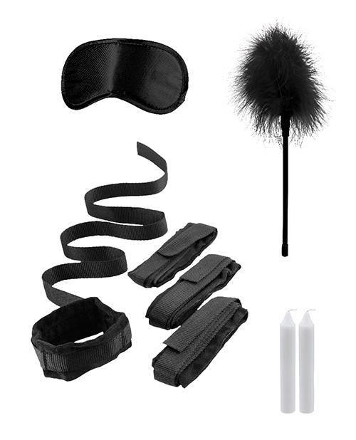 image of product,Shots Ouch Bed Bindings Restraint Kit - Black - SEXYEONE