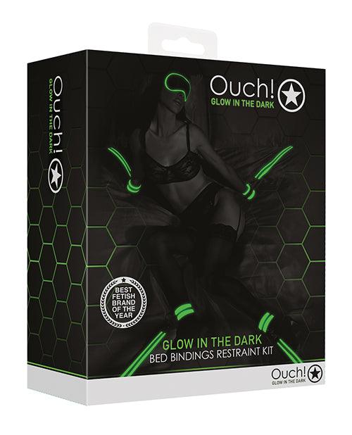 product image, Shots Ouch Bed Bindings Restraint Kit - Glow in the Dark - SEXYEONE