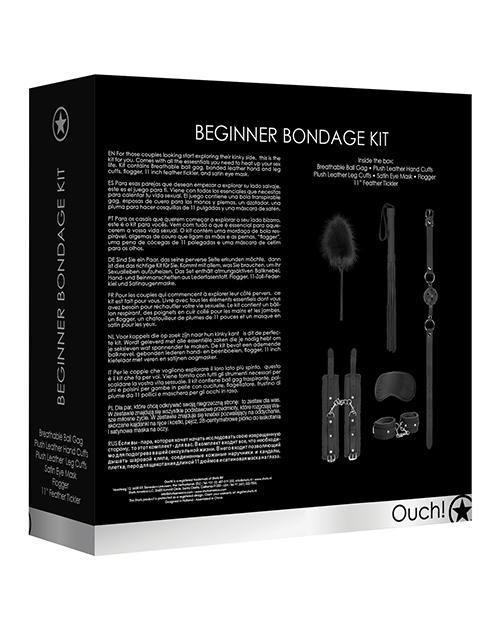 Shots Ouch Beginners Bondage Kit - Black - SEXYEONE