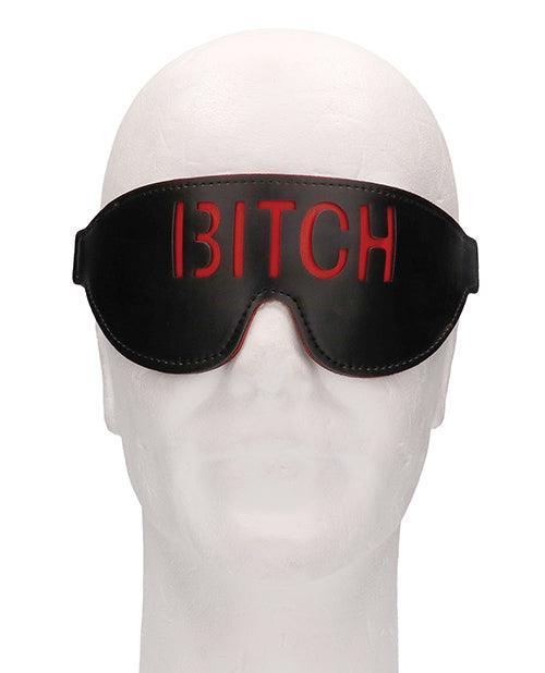 image of product,Shots Ouch Bitch Blindfold - Black - SEXYEONE
