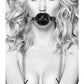 Shots Ouch Black & White Breathable Ball Gag W-nipple Clamps - Black - SEXYEONE