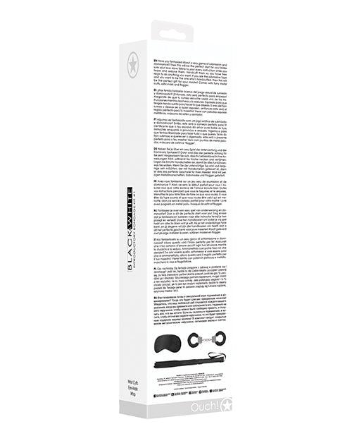 image of product,Shots Ouch Black & White Introductory Bondage Kit #1 - Black - SEXYEONE
