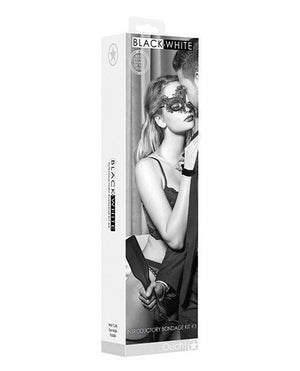 Shots Ouch Black & White Introductory Bondage Kit #3 - Black - SEXYEONE