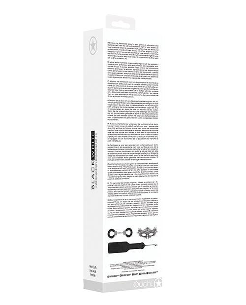Shots Ouch Black & White Introductory Bondage Kit #3 - Black - SEXYEONE