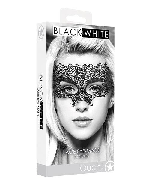 product image, Shots Ouch Black & White Lace Eye Mask - SEXYEONE