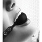 Shots Ouch Black & White Silicone Ball Gag - Black - SEXYEONE