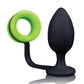 Shots Ouch Butt Plug W-cock Ring - Glow In The Dark - SEXYEONE