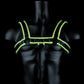 Shots Ouch Chest Bulldog Harness - Glow In The Dark - SEXYEONE