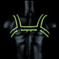 Shots Ouch Chest Bulldog Harness - Glow In The Dark - SEXYEONE