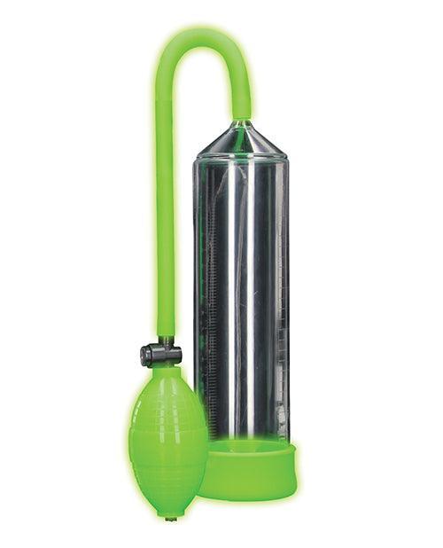 image of product,Shots Ouch Classic Penis Pump - Glow In The Dark - SEXYEONE