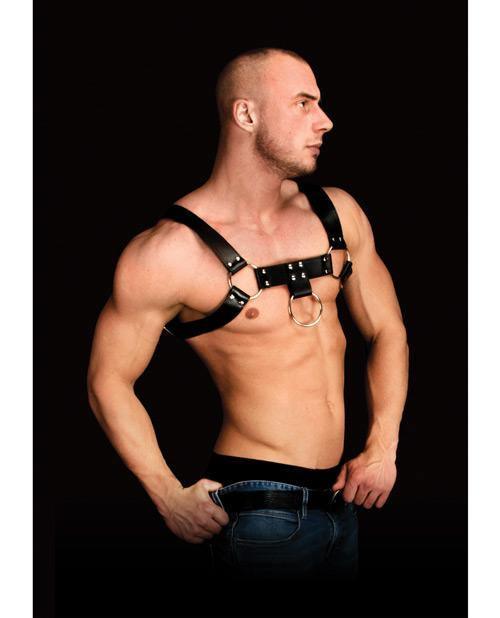 Shots Ouch Costas Solid Structure 1 Body Harness - Black - SEXYEONE