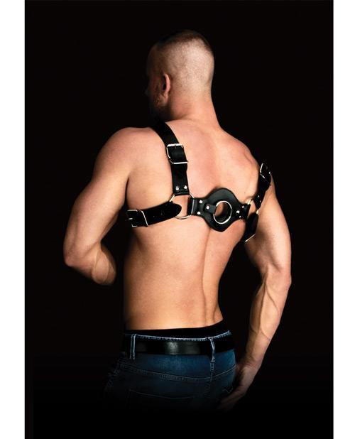 image of product,Shots Ouch Costas Solid Structure 1 Body Harness - Black - SEXYEONE