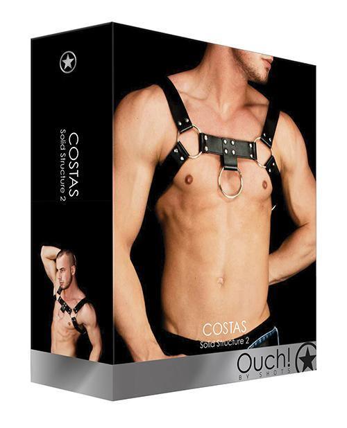 product image, Shots Ouch Costas Solid Structure 2 - Black - SEXYEONE