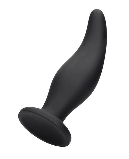 image of product,Shots Ouch Curve Butt Plug - Black - SEXYEONE
